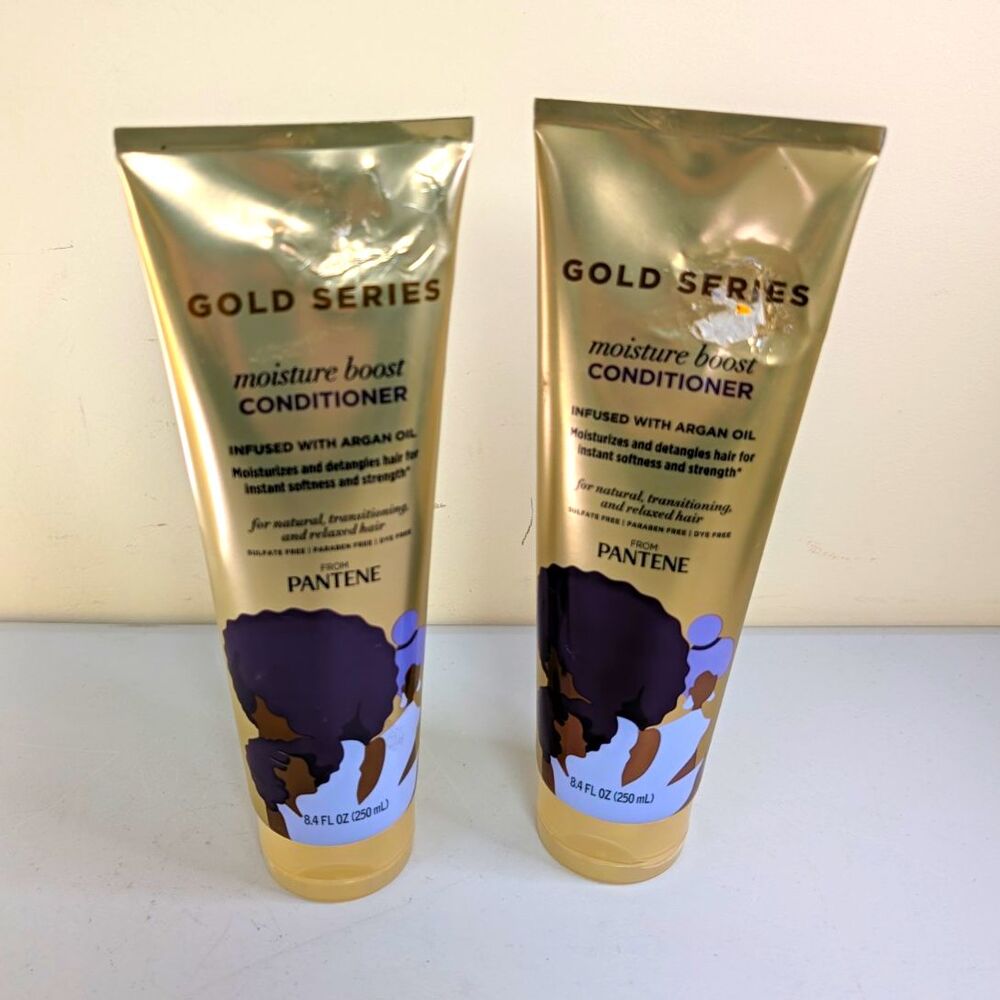 2 Pantene Gold Series Moisture Boost Conditioner Argan Oil 8.4 fl oz 2-Pack